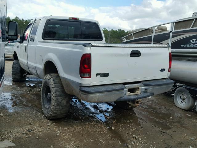 1FTNX21L02EC66324 - 2002 FORD F250 SUPER WHITE photo 3