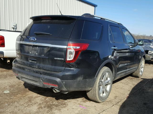 1FM5K7F86EGC59771 - 2014 FORD EXPLORER L BLACK photo 4