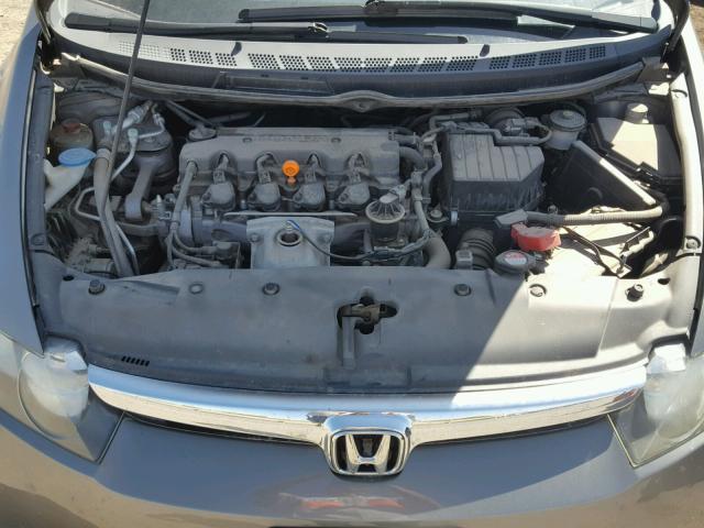 1HGFA15856L137407 - 2006 HONDA CIVIC EX GRAY photo 7