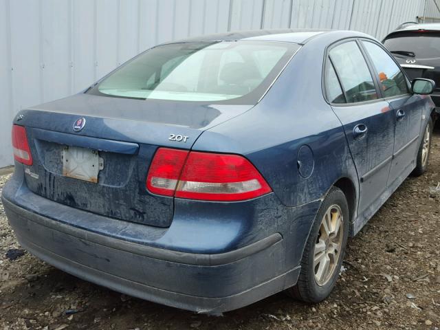 YS3FD49YX61019567 - 2006 SAAB 9-3 BASE BLUE photo 4