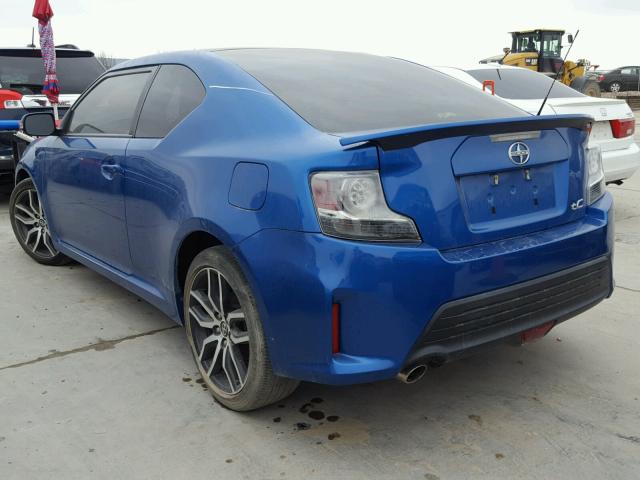 JTKJF5C74F3091427 - 2015 TOYOTA SCION TC BLUE photo 3