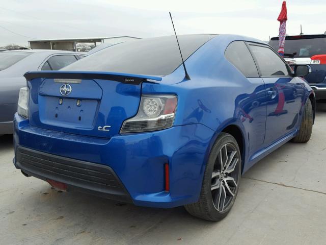 JTKJF5C74F3091427 - 2015 TOYOTA SCION TC BLUE photo 4