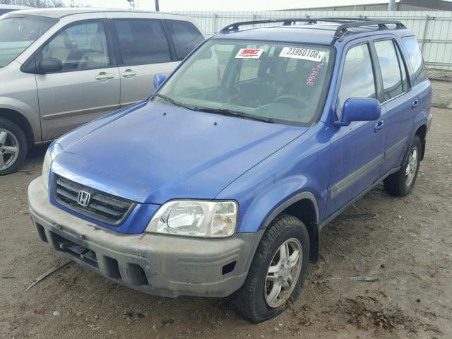 JHLRD18691C039716 - 2001 HONDA CR-V EX BLUE photo 2