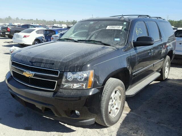 1GNFC16068R134055 - 2008 CHEVROLET SUBURBAN C BLACK photo 2