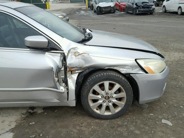 1HGCM66566A009801 - 2006 HONDA ACCORD EX SILVER photo 9