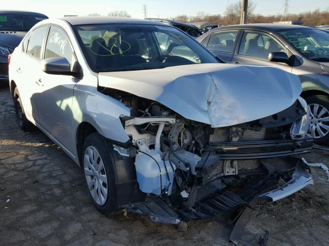 3N1AB7AP0GY261425 - 2016 NISSAN SENTRA S SILVER photo 1