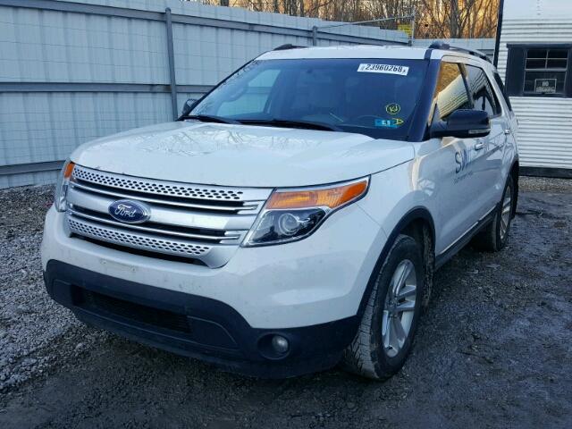 1FMHK8D82CGA59859 - 2012 FORD EXPLORER X WHITE photo 2