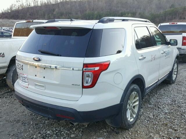 1FMHK8D82CGA59859 - 2012 FORD EXPLORER X WHITE photo 4