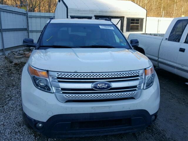 1FMHK8D82CGA59859 - 2012 FORD EXPLORER X WHITE photo 9