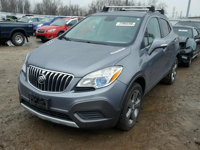 KL4CJESB2EB669284 - 2014 BUICK ENCORE GRAY photo 2