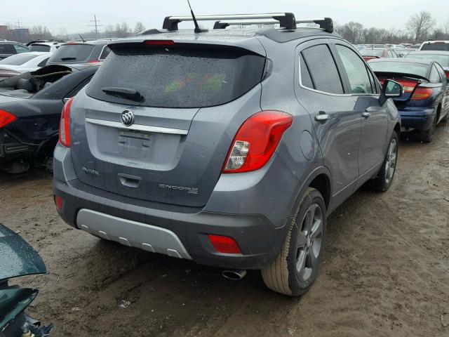 KL4CJESB2EB669284 - 2014 BUICK ENCORE GRAY photo 4