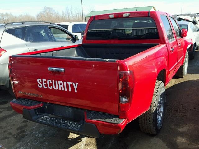 1GCDT13E398145862 - 2009 CHEVROLET COLORADO RED photo 4