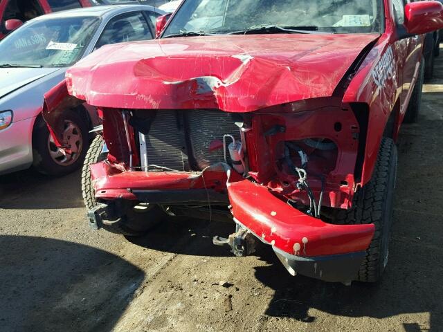 1GCDT13E398145862 - 2009 CHEVROLET COLORADO RED photo 9