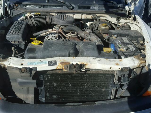 1B7FL26X21S350785 - 2001 DODGE DAKOTA WHITE photo 7