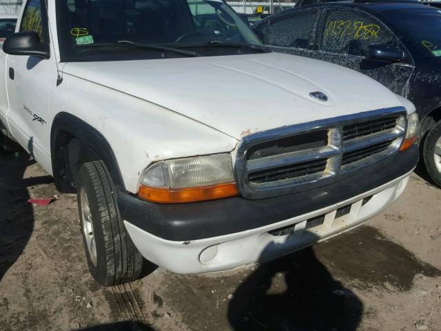 1B7FL26X21S350785 - 2001 DODGE DAKOTA WHITE photo 9