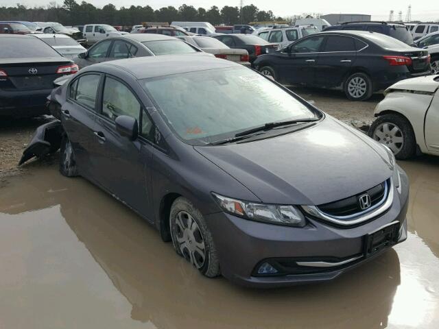 19XFB4F20FE002285 - 2015 HONDA CIVIC HYBR GRAY photo 1