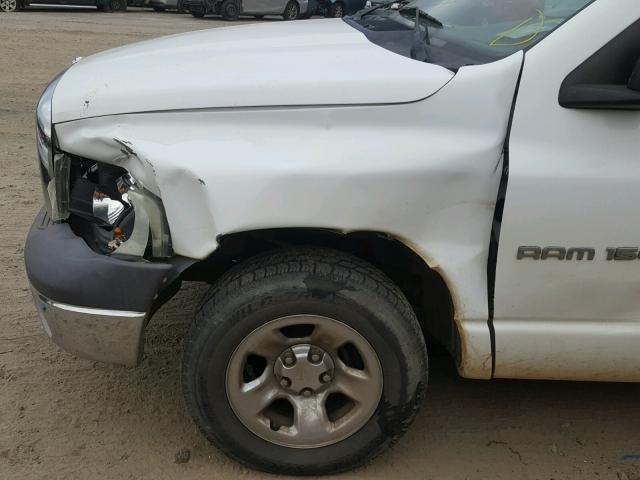 1D7HA16K82J258381 - 2002 DODGE RAM 1500 WHITE photo 9