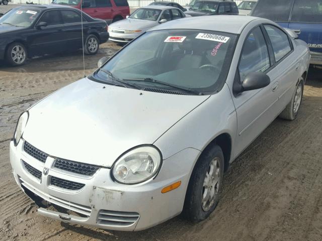 1B3ES56C14D510601 - 2004 DODGE NEON SXT SILVER photo 2