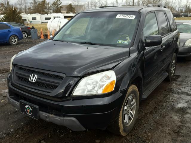 5FNYF185X5B038092 - 2005 HONDA PILOT EXL BLACK photo 2