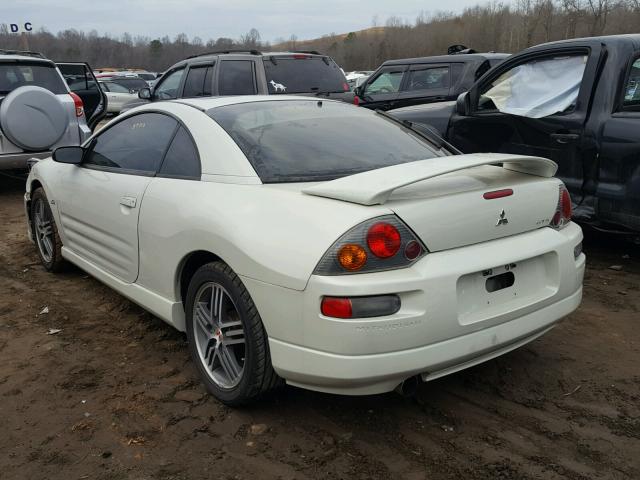 4A3AC74H43E112339 - 2003 MITSUBISHI ECLIPSE GT WHITE photo 3