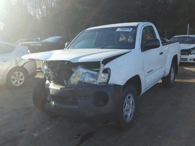 5TENX22N38Z481363 - 2008 TOYOTA TACOMA WHITE photo 2