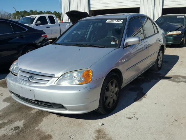 1HGES267X2L074092 - 2002 HONDA CIVIC EX ვერცხლისფერი ფოტო 2