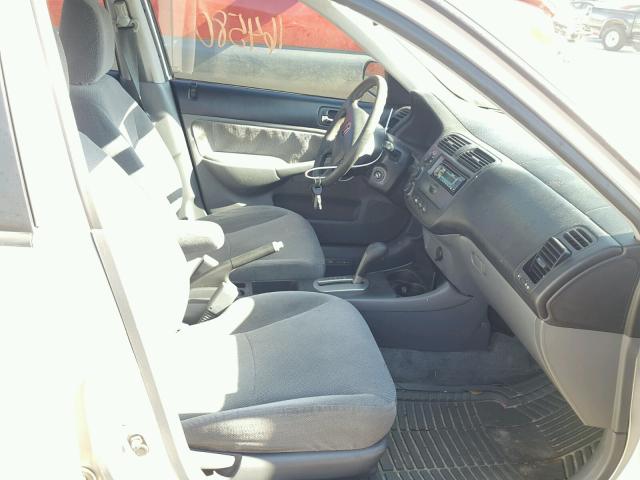 1HGES267X2L074092 - 2002 HONDA CIVIC EX ვერცხლისფერი ფოტო 5