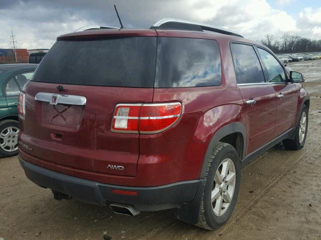 5GZEV33777J114047 - 2007 SATURN OUTLOOK SP მუქწითელი ფოტო 4