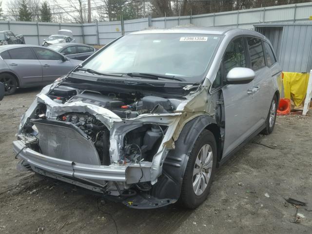 5FNRL5H45EB078947 - 2014 HONDA ODYSSEY EX SILVER photo 2