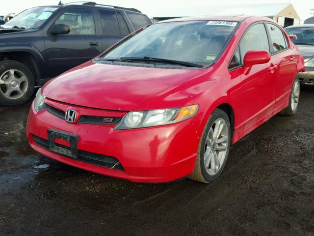 2HGFA55558H711775 - 2008 HONDA CIVIC SI RED photo 2