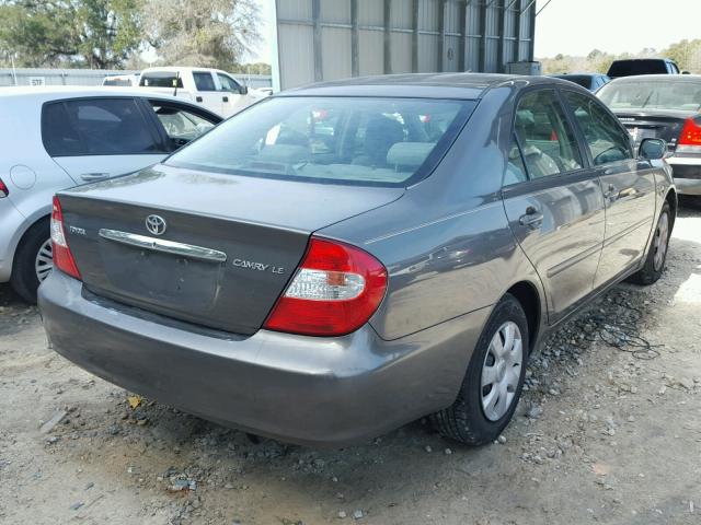 4T1BE32K34U824627 - 2004 TOYOTA CAMRY LE GRAY photo 4