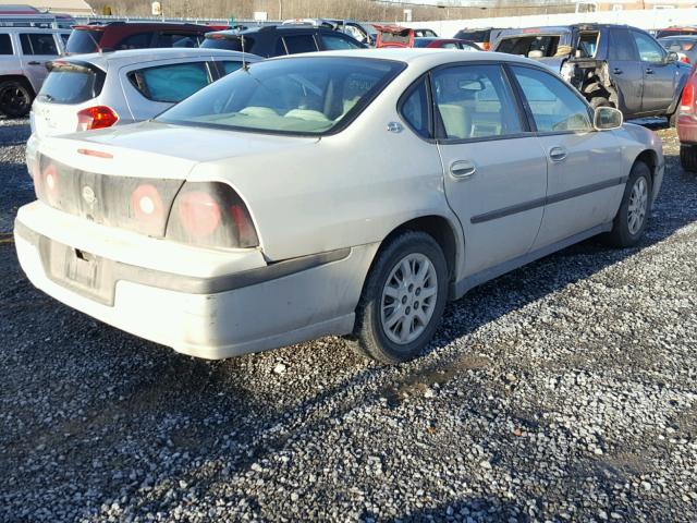 2G1WF55E749257672 - 2004 CHEVROLET IMPALA 银色 照片 4