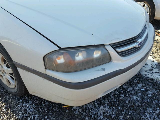 2G1WF55E749257672 - 2004 CHEVROLET IMPALA SILVER photo 9