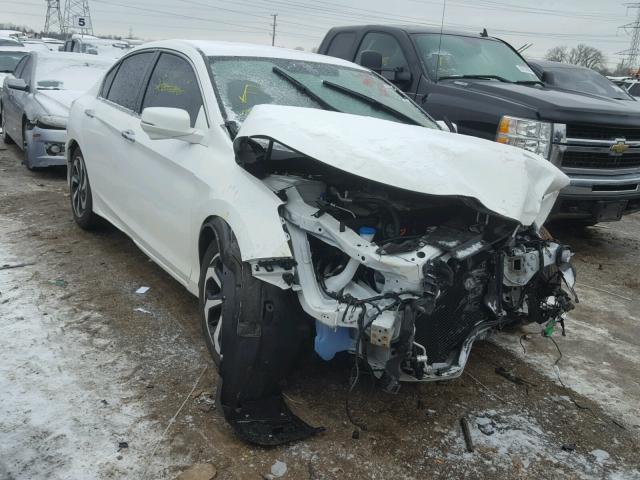 1HGCR3F81HA021786 - 2017 HONDA ACCORD EXL WHITE photo 1