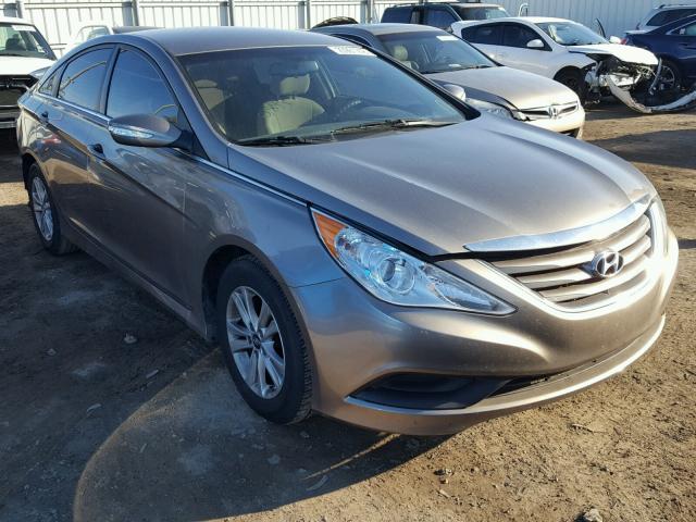 5NPEB4AC1EH917118 - 2014 HYUNDAI SONATA GLS GOLD photo 1