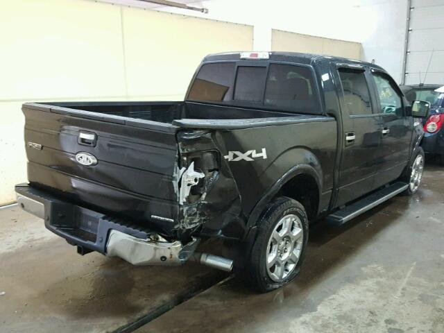 1FTFW1EF9DFC29565 - 2013 FORD F150 SUPER BLACK photo 4