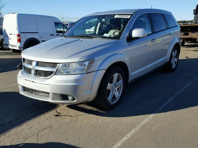 3D4GG57V39T536131 - 2009 DODGE JOURNEY SX SILVER photo 2