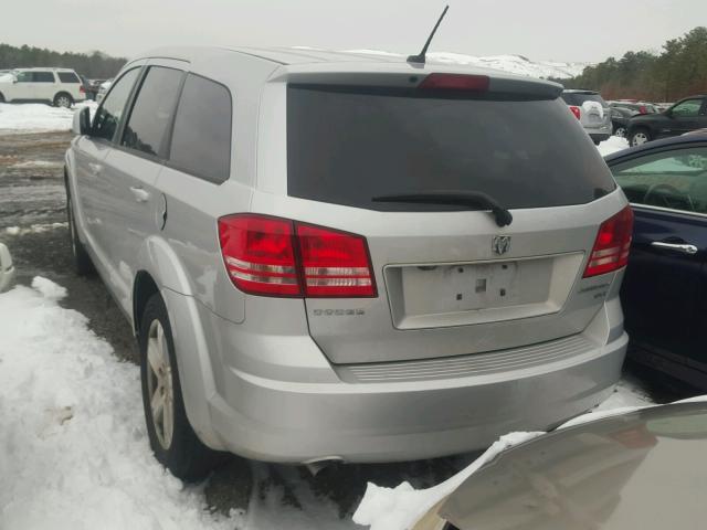 3D4GG57V39T536131 - 2009 DODGE JOURNEY SX SILVER photo 3