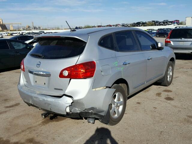 JN8AS5MT4DW512450 - 2013 NISSAN ROGUE S SILVER photo 4