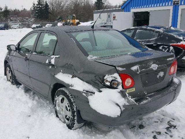 2T1BR32E28C917287 - 2008 TOYOTA COROLLA CE GRAY photo 3