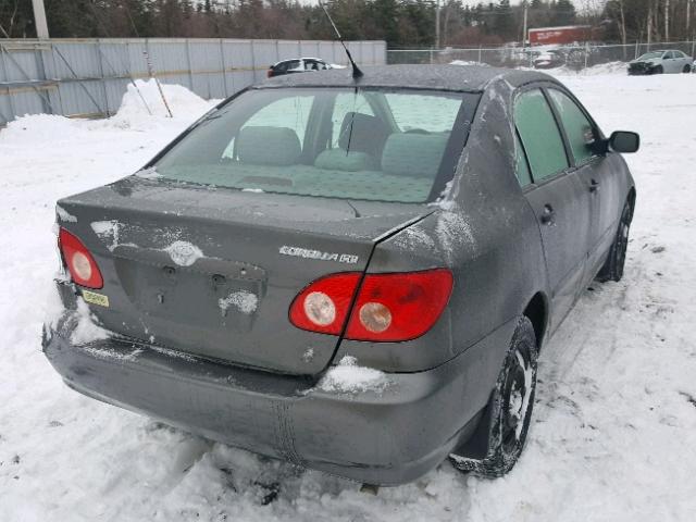 2T1BR32E28C917287 - 2008 TOYOTA COROLLA CE GRAY photo 4