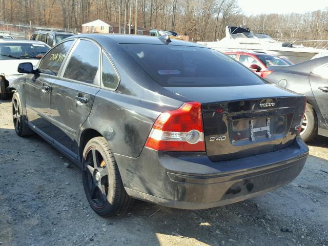 YV1MS382372266883 - 2007 VOLVO S40 2.4I BLACK photo 3