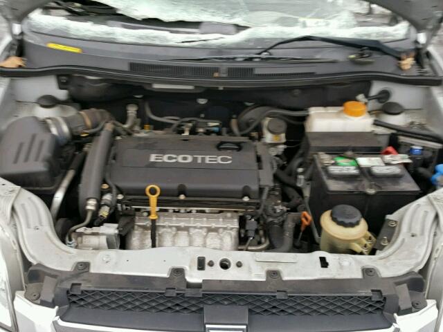 KL1TD5DE4BB185513 - 2011 CHEVROLET AVEO LS SILVER photo 7