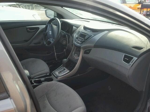 5NPDH4AE0DH334372 - 2013 HYUNDAI ELANTRA GL GRAY photo 5