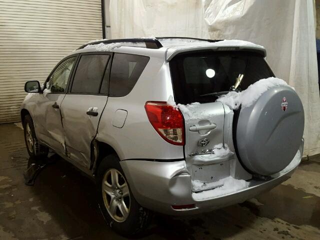 JTMBD35V775111922 - 2007 TOYOTA RAV4 SILVER photo 3