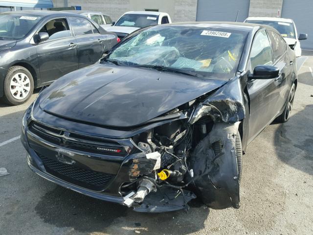 1C3CDFBB1GD516913 - 2016 DODGE DART SXT BLACK photo 2