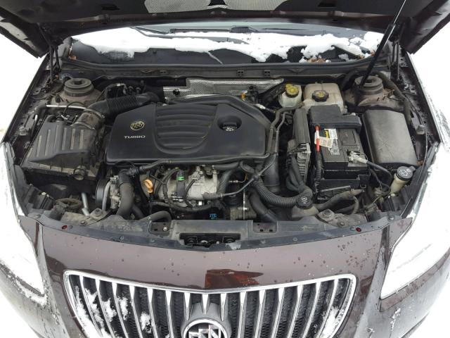 W04GW5EV8B1121011 - 2011 BUICK REGAL CXL BROWN photo 7