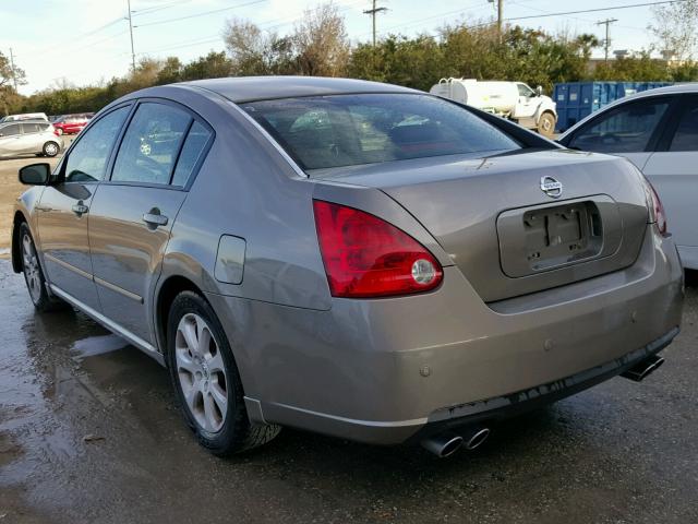 1N4BA41E47C804209 - 2007 NISSAN MAXIMA SE BROWN photo 3