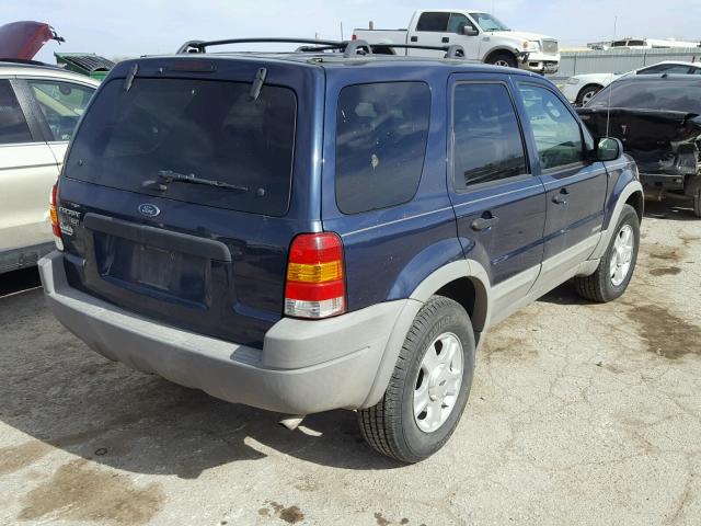 1FMYU03142KD24342 - 2002 FORD ESCAPE XLT BLUE photo 4