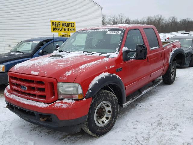 1FTNW20L03EB48621 - 2003 FORD F250 SUPER RED photo 2